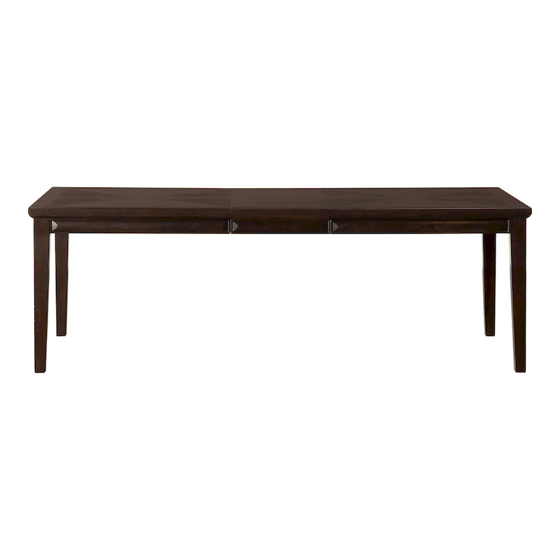 Furniture of America Chase Modern 90-inch Wood Extendable Dining Table with 18-inch Leaf