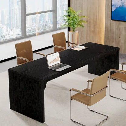 Brown Wood 13FT Rectangular Conference Table