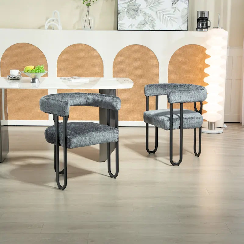 Contemporary Designed Upholstered Accent Chair set of 2