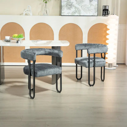 Contemporary Designed Upholstered Accent Chair set of 2