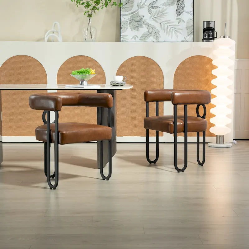 Contemporary Designed Upholstered Accent Chair set of 2