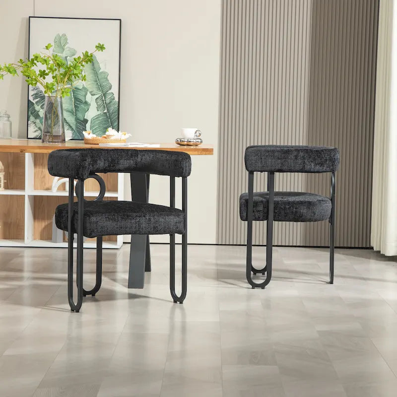 Contemporary Designed Upholstered Accent Chair set of 2