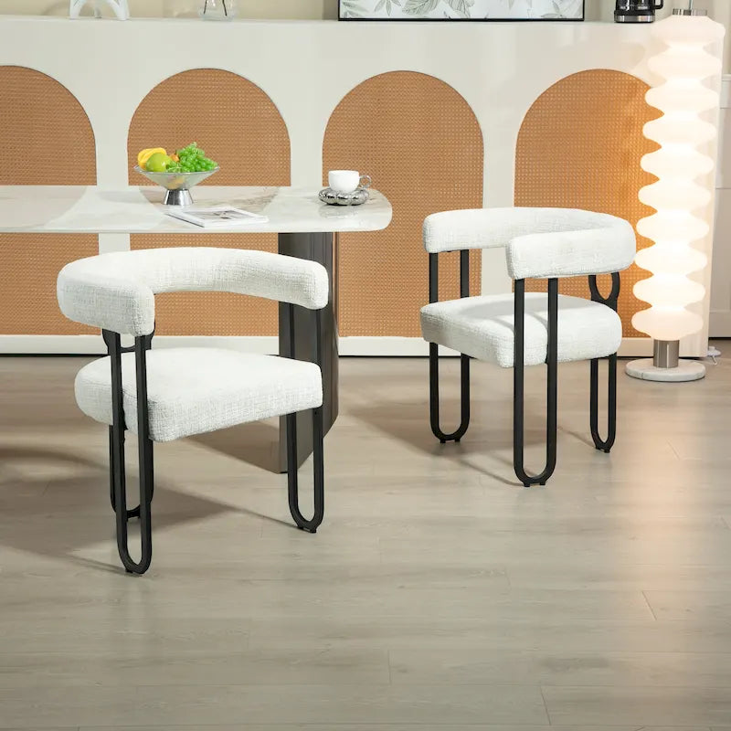 Contemporary Designed Upholstered Accent Chair set of 2