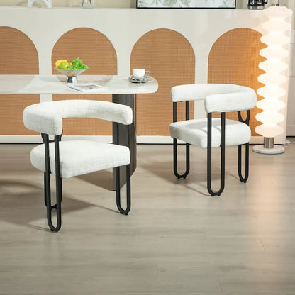 Contemporary Designed Upholstered Accent Chair set of 2