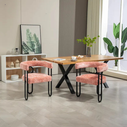 Contemporary Designed Upholstered Accent Chair set of 2