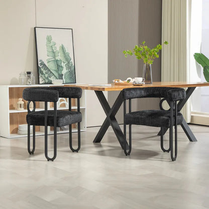 Contemporary Designed Upholstered Accent Chair set of 2