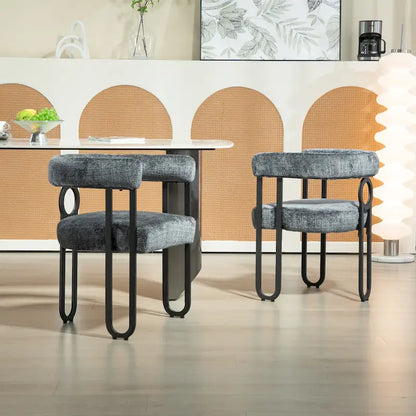 Contemporary Designed Upholstered Accent Chair set of 2