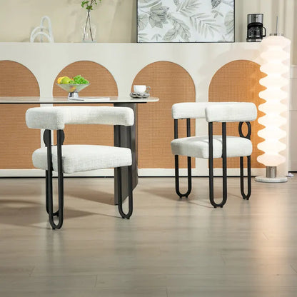 Contemporary Designed Upholstered Accent Chair set of 2