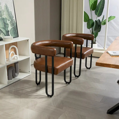 Contemporary Designed Upholstered Accent Chair set of 2