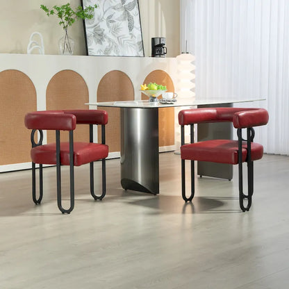 Contemporary Designed Upholstered Accent Chair set of 2