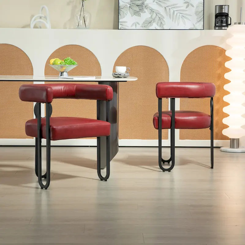 Contemporary Designed Upholstered Accent Chair set of 2