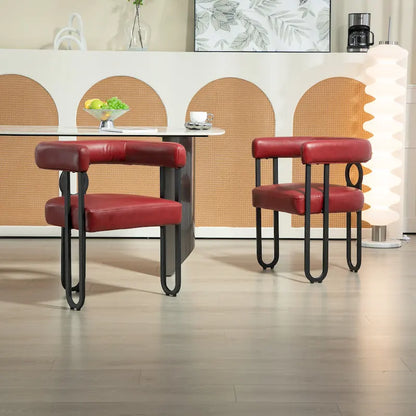 Contemporary Designed Upholstered Accent Chair set of 2