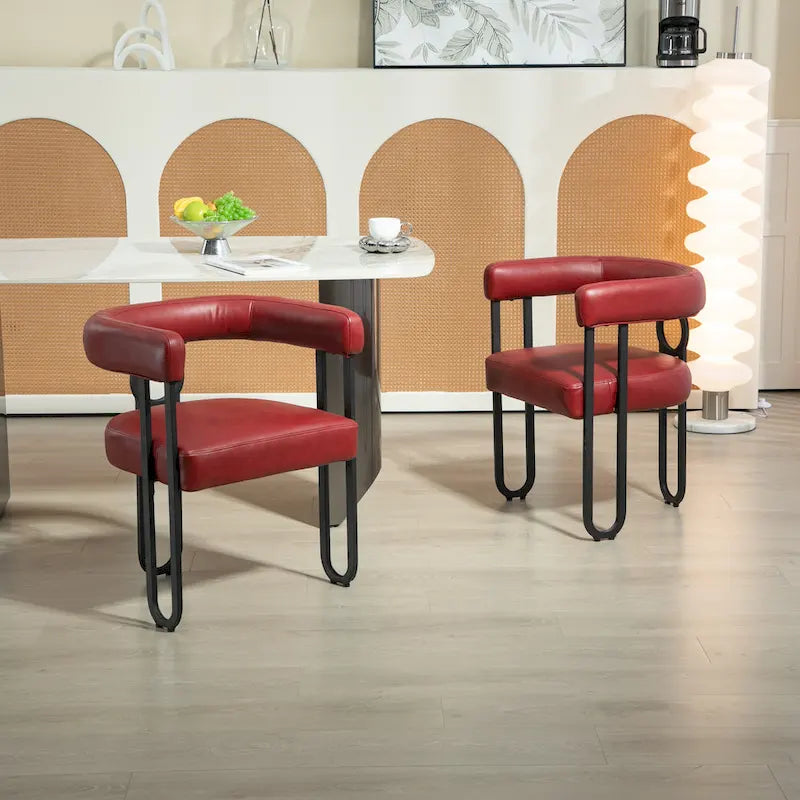 Contemporary Designed Upholstered Accent Chair set of 2