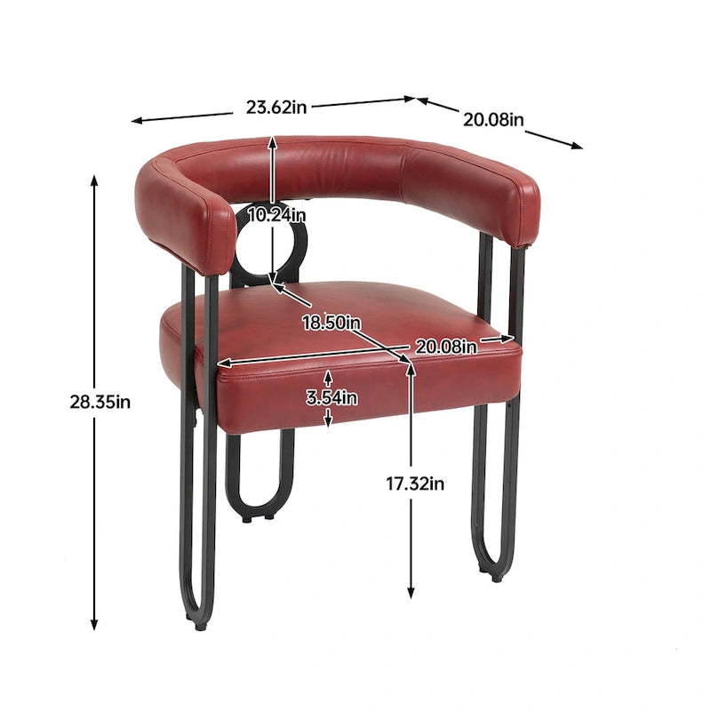 Contemporary Designed Upholstered Accent Chair set of 2