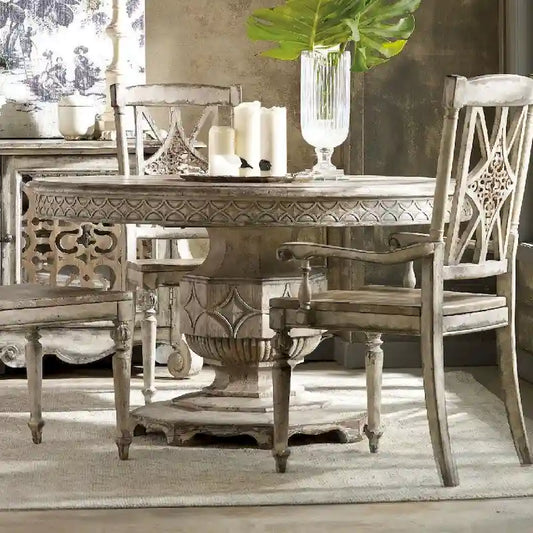 Hooker Furniture Chatelet 54 Round Vintage Luxury Farmhouse Dining
