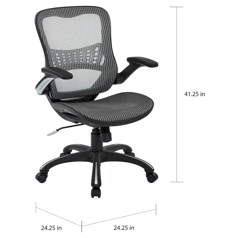 Office Star Mesh Seat and Back Manager Chair