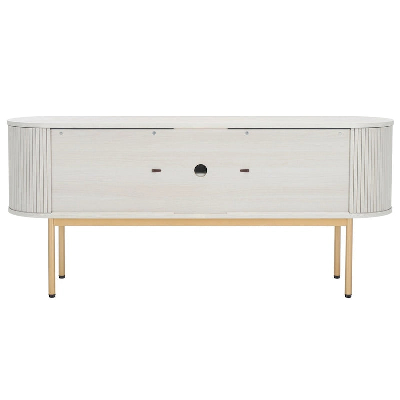 SAFAVIEH Home Shaelynn 4 Door Sideboard/Media Stand - 71Wx18Dx32H