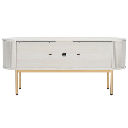 SAFAVIEH Home Shaelynn 4 Door Sideboard/Media Stand - 71Wx18Dx32H