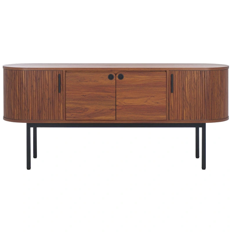 SAFAVIEH Home Shaelynn 4 Door Sideboard/Media Stand - 71Wx18Dx32H