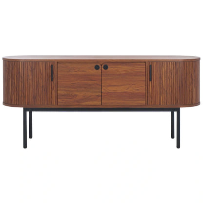 SAFAVIEH Home Shaelynn 4 Door Sideboard/Media Stand - 71Wx18Dx32H