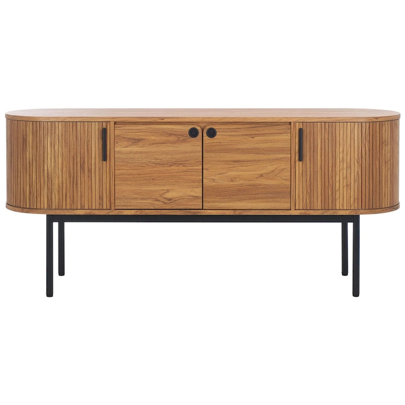 SAFAVIEH Home Shaelynn 4 Door Sideboard/Media Stand - 71Wx18Dx32H